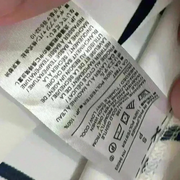 Banana Republic small striped tan tie straps navy white flowy NwT - Picture 7 of 7